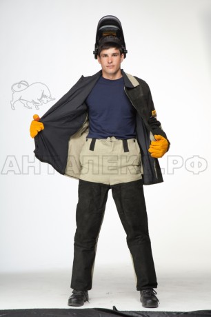 Костюм сварщика брез.+спилок (раз.52-54/3-4 рост)