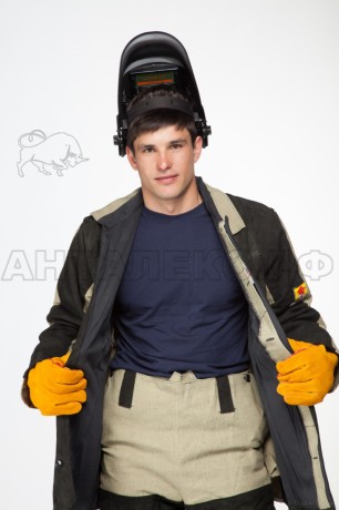 Костюм сварщика брез.+спилок (раз.52-54/3-4 рост)