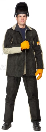 Костюм сварщика брез.+спилок (раз.52-54/3-4 рост)