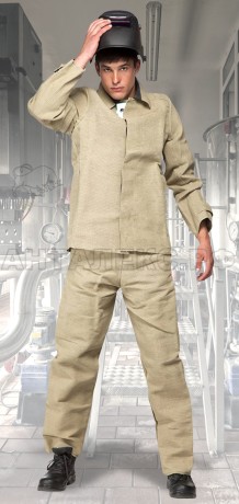 Костюм сварщика брезентовый (размер 52-54/3-4рост)