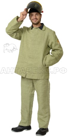 Костюм сварщика брезентовый (размер 52-54/3-4рост)