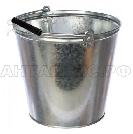 Ведро оцинкованное 15л. РУЧКА ЕВРО
