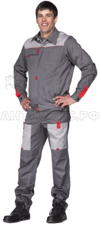 Костюм ВЕРТИКАЛЬ-АНТАЛЕКС ПК серыйсв.серкр 52-543-4