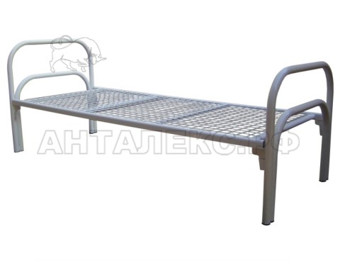Кровать 1-ярусная медицинская белая