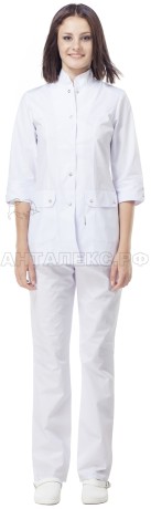 Костюм мед.женский белый №71.1 48/170