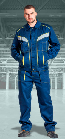 Костюм Гравитация-АнтАлекс Брючн.т.син/желт 52-543-4