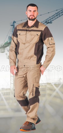 Костюм летний АТЛАНТ-АНТАЛЕКС" БР беж./коричнев. 52-54/3-4