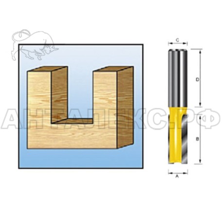 Фреза Makita пазовая прямая O 20 мм.
