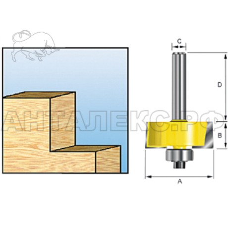 Фреза Makita фальцевальная 31,8мм.