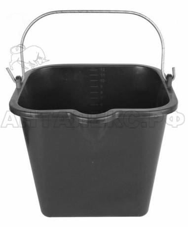 Ведро строительное 20л. квадратное пластик