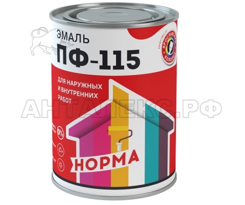 Эмаль ПФ-115 Норма, желтая 1,9кг