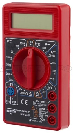 Мультиметр Elitech ММ 100