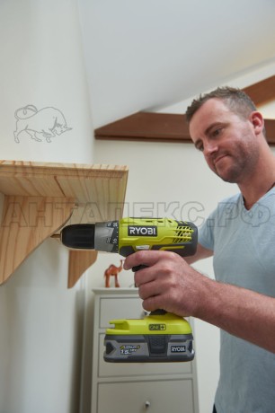 Дрель акк.Ryobi R18DDP2-0