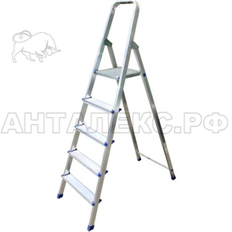 Стремянка 5ст , сталь/алюминий, 109см