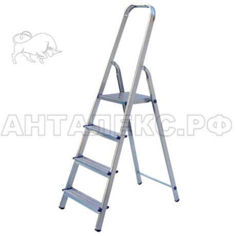Стремянка 4ст , сталь/алюминий, 85см