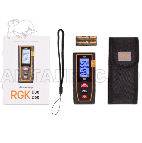 Лазерный дальномер-рулетка RGK D-30