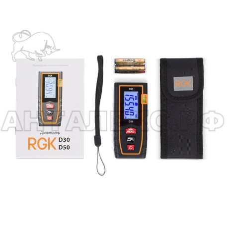 Лазерный дальномер-рулетка RGK D-50
