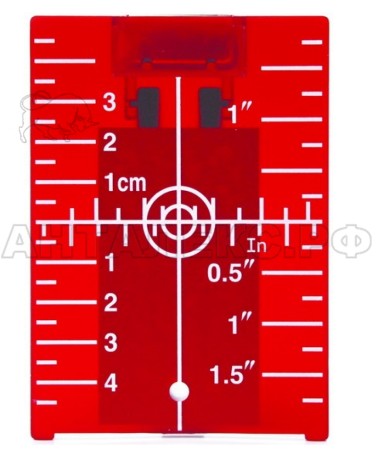 Мишень Elitech, красный,светофильтр,длина волны 600-700мм