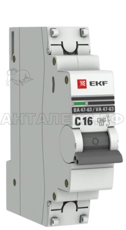 Авт. выкл ВА47-63 1П 16А EKF