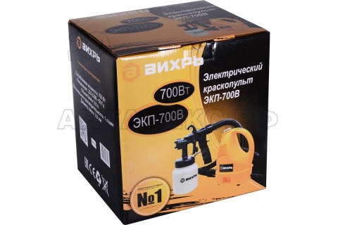Краскопульт электрический ЭКП-700В Вихрь 72/17/1