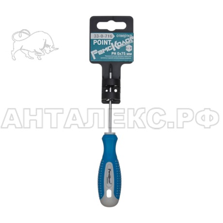 Отвертка Point, PH0x75 мм