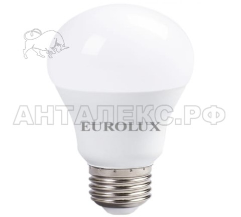Лампа Eurolux, светодиодная LL-E-A60-13W-230-2,7K-E27 (груша, 13Вт, тепл., Е27)
