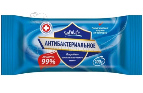 Мыло туалетное АНТИБАКТЕРИАЛЬНОЕ 100 гр в обертке