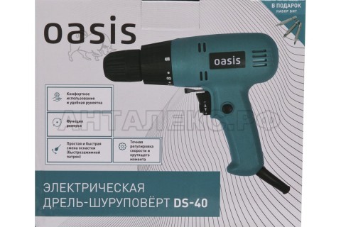 Электрическая дрель-шуруповерт Oasis DS-40