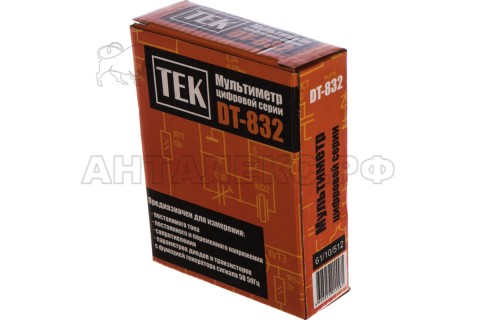 Мультиметр DT 832, 61/10/512
