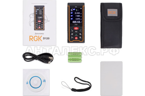 Лазерный дальномер-рулетка RGK D-120