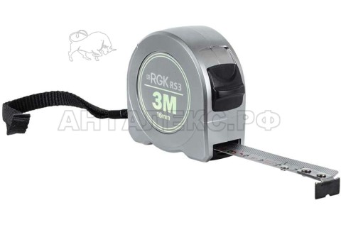 Рулетка RGK RS3 нержавеющая сталь, 3м