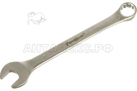 Ключ комбинированный, 17 мм, CR-V, матовый