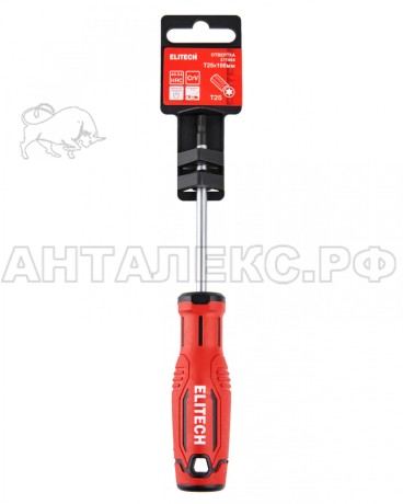 Отвертка Elitech 211404, T25X100мм, код 207154