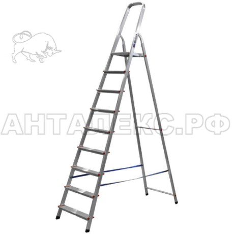 Стремянка 9ст 1,87м 8,4кг алюминий
