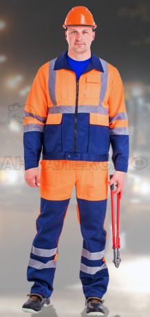 Костюм ТРАССА-М4-АНТАЛЕКС с пк оранжсин. 52-543-4 люверсы