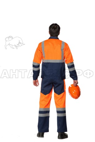 Костюм ТРАССА-М4-АНТАЛЕКС с пк оранжсин. 52-543-4 люверсы