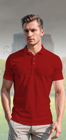 Рубашка-ПОЛО цв. красный (52-54)