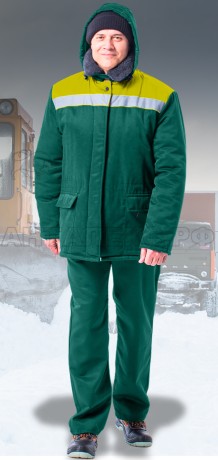 Куртка ут БРИГАДИР-АНТАЛЕКС зелжелт смес52-543-4