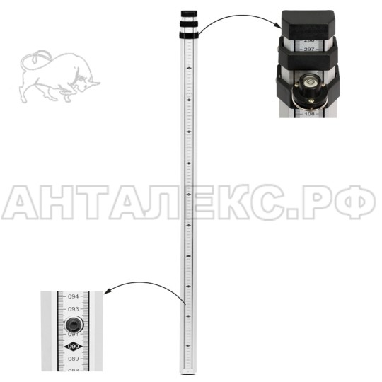 Рейка телескопическая RGK TS-4 (4м)