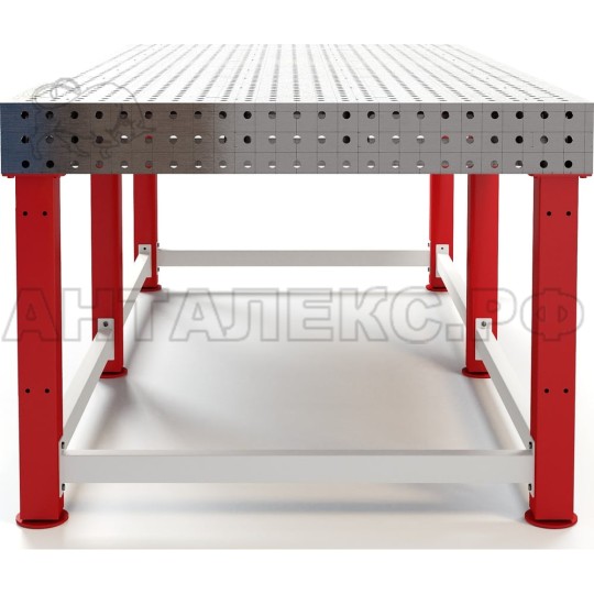 Стол сварочный GREENBERG 1200x2400, красный CBCT-0012х24