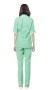 Костюм мед.женский салат.с бел.отд.№45.5 48/170
