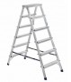 Стремянка А206 алюминиевая двусторонняя, 6 ступеней